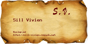 Sill Vivien névjegykártya