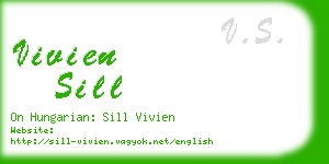 vivien sill business card